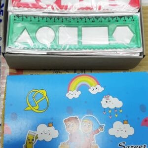 خط کش صریر-15 شابلون دار-ژله ای- کد 3978