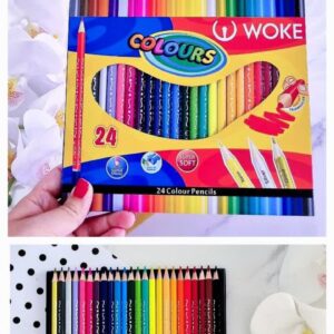 مداد رنگی ووک(24-9402) -24 سه گوش WOKE - کد 3536