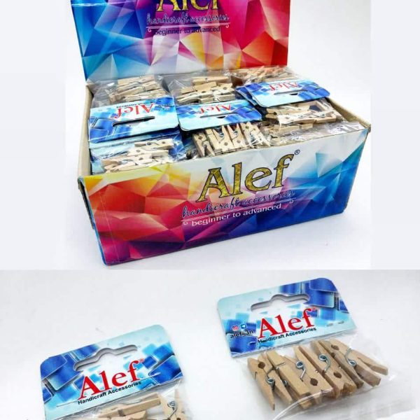 گیره چوبی ساده الف