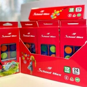 آبرنگ 12 رنگ کوچک اسکول مکس - کد 5154