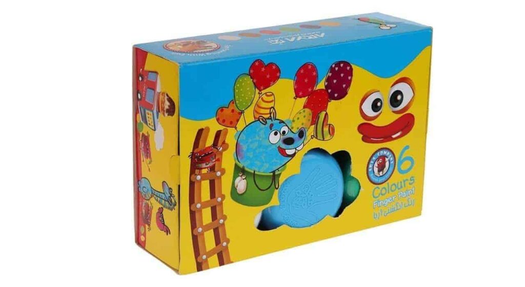 رنگ انگشتی 6 رنگ جعبه ای اریا