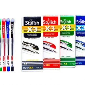 خودکار استایلیش 0.7 x3 سبز - کد 4390