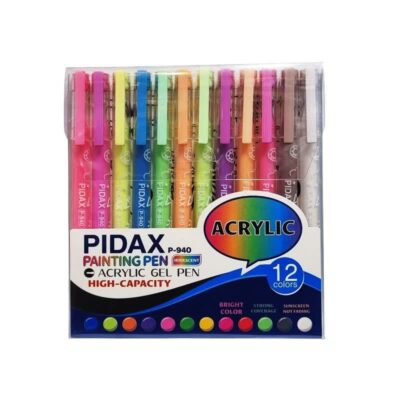 روانویس 12 رنگ اکریلیک پیداکس