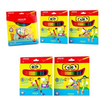 مداد رنگی آریا 2+24 رنگ
