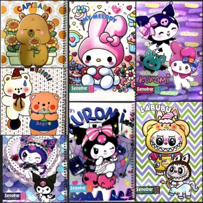 دفتر صنوبر 80 برگ کرومی