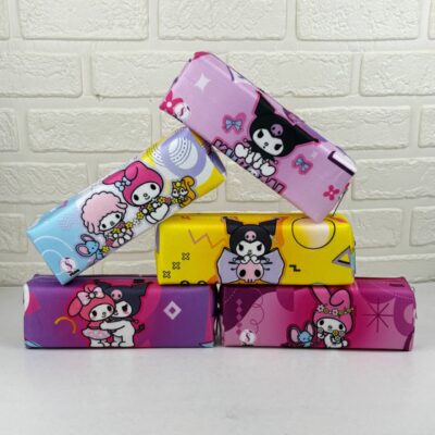 جامدادی کرومی تک زیپ مکعبی استندی