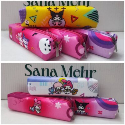 جامدادی تک زیپ کرومی کوچک زمینه ساده