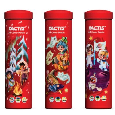مداد رنگی فکتیس 24 رنگ استوانه