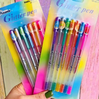 ☑️ خودکار میوه ای ۷ رنگ اکلیلی ✅ باکیفیت ، عطری