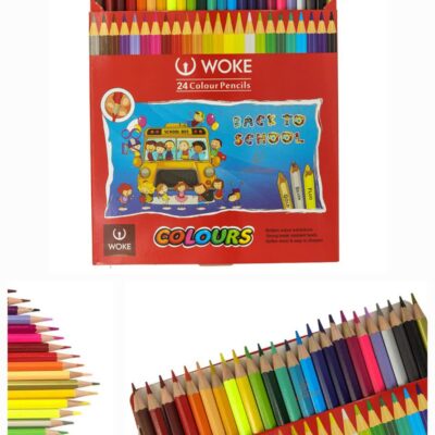 مداد رنگی ووک 24 رنگ شش گوش