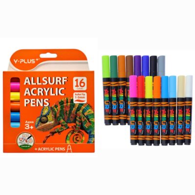 ماژیک اکریلیک 16رنگ وای پلاس AP240110