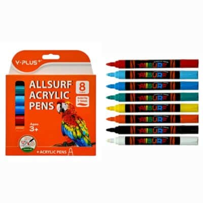 ماژیک اکریلیک 8 رنگ وای پلاس AP240410