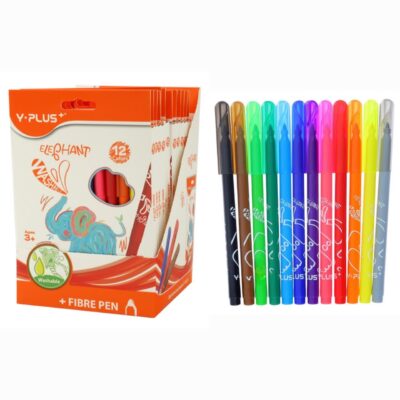 ماژیک رنگ آمیزی 12رنگ وای پلاس FP170100