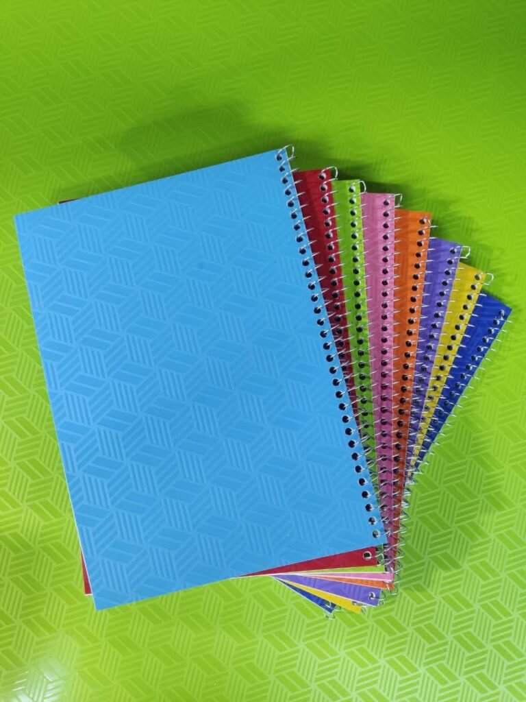 دفتر زبان دوخط جلد رنگی باکیفیت