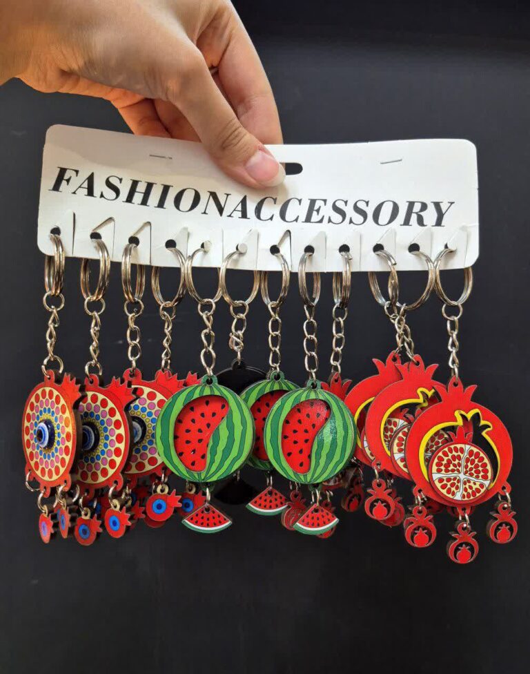 جاکلیدی چوبی یلدایی سه بعدی