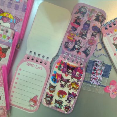 دفترچه استیکری کرومی الماسی