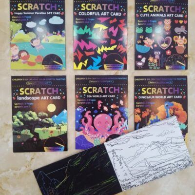 اسکراچ متوسط ته چسب 8 برگ