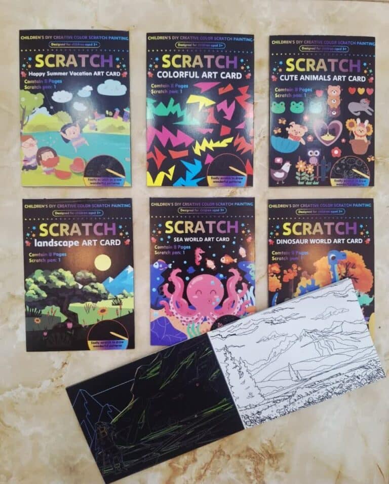 اسکراچ متوسط ته چسب 8 برگ