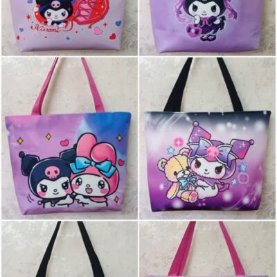 کیف دخترانه بزرگ پارچه پورش