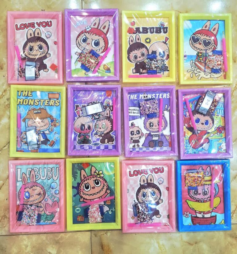 نقاشی الماسی لبوبو 13*18قابدار