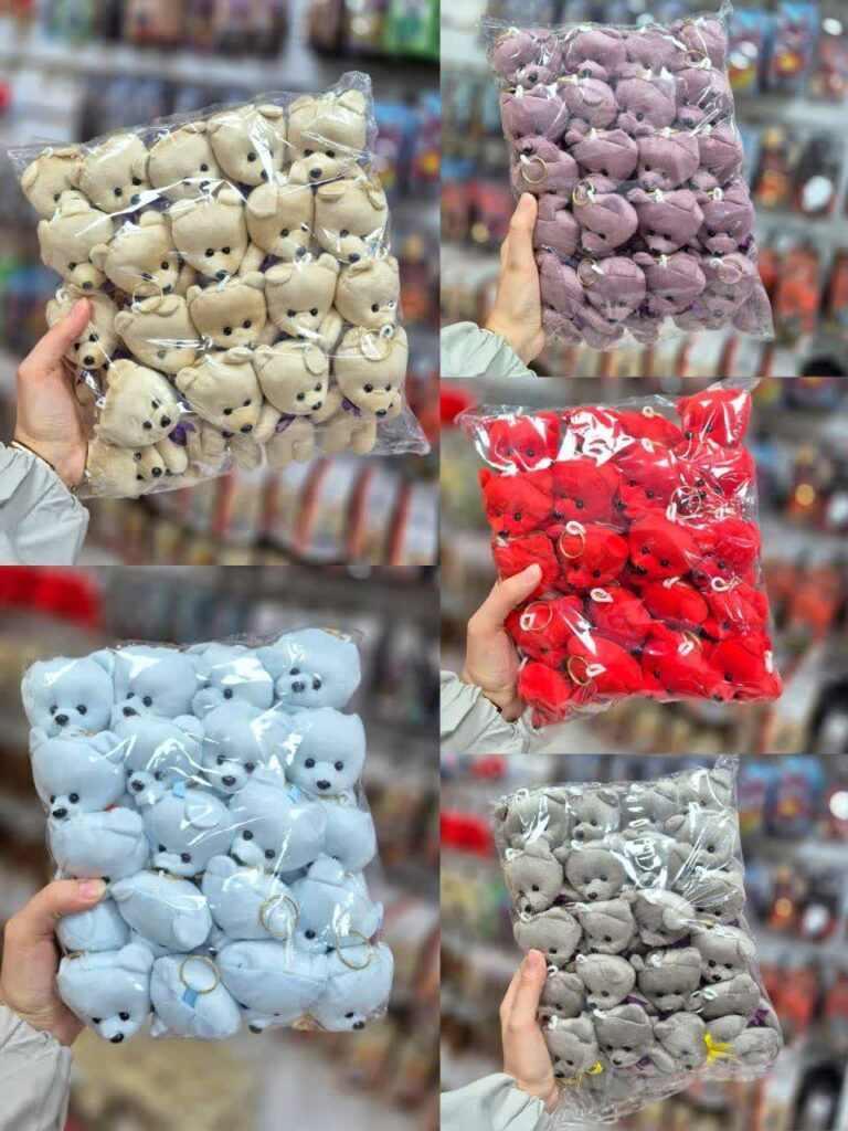 آویز خرس کوچک پاپیونی پولیشی