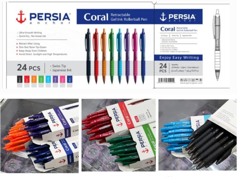 روان نویس فشاری کورال پرشیا آبی