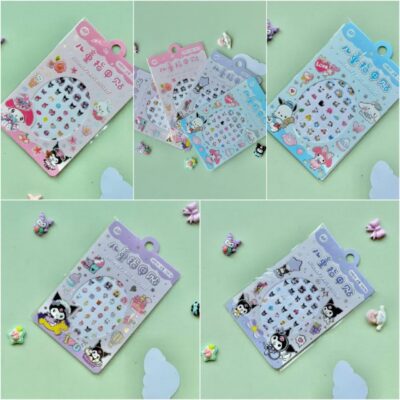 برچسب ناخن ۴ ورقی کرومی و دوستان