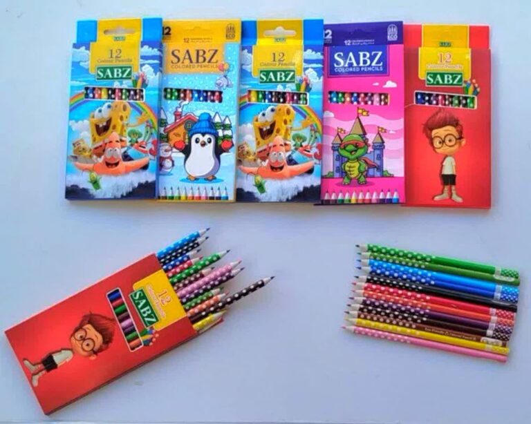 مداد رنگی سبز 12 رنگ