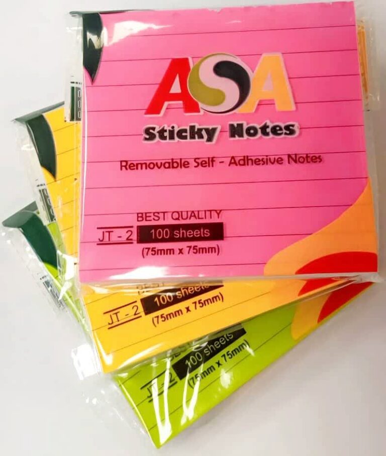 استیک نوت (پستیت) 7.5*7.5 مربع خط دار ASA