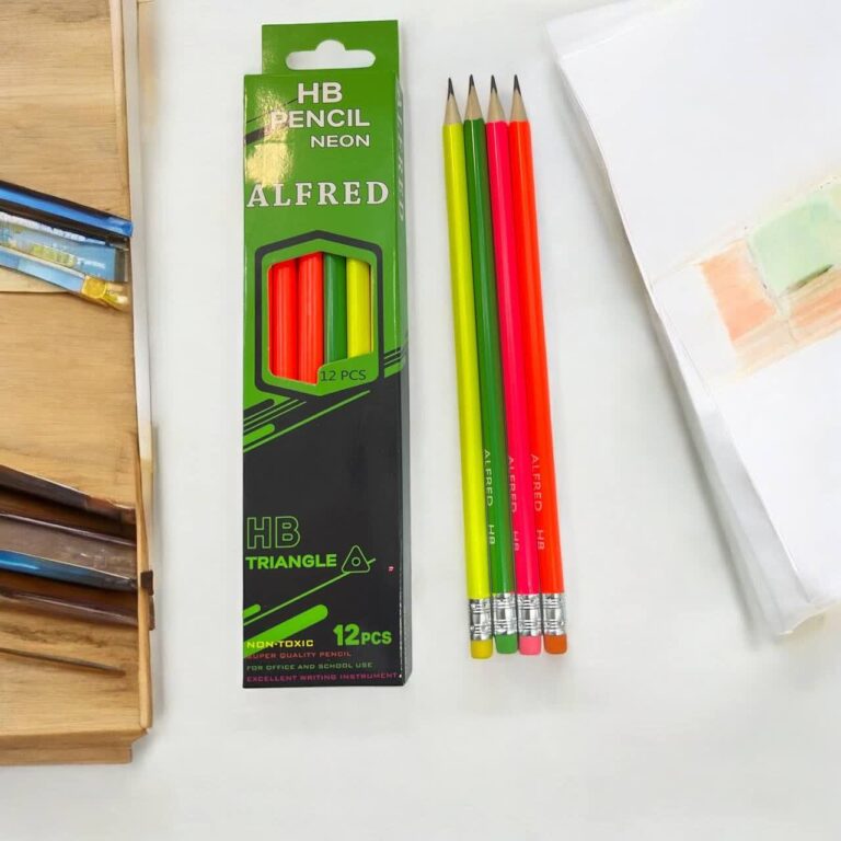 مداد مشکی آلفرد ،پاکن دار فسفری