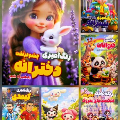 کتاب رحلی رنگ آمیزی