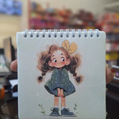 دفترچه فانتزی جلد سخت روکش مخملی