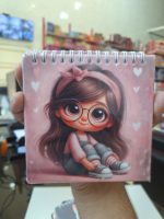 دفترچه فانتزی جلد سخت روکش مخملی