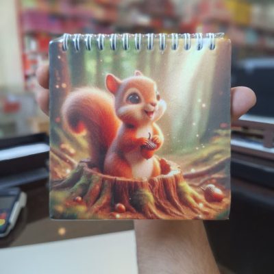 دفترچه فانتزی جلد سخت روکش مخملی