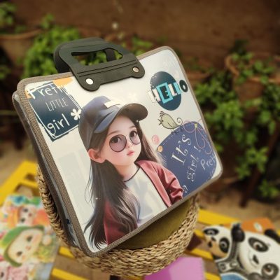 کیف کلاس زبان و مهدکودک رویش طرح فانتزی طلقی دسته دار