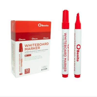 ماژیک وایت برد بنیتو رنگ قرمز سرتخت