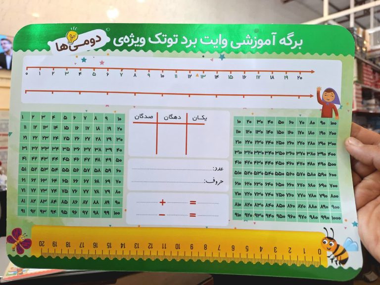 برگه آموزشی وایت بردی دوم دبستان